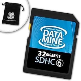 DataMINE Premium Class 6 32GB SDHC Flash Memory Card for Nikon Coolpix L810 , D3100 , D5100 and Many More Nikon Digital Cameras! ** Includes Accessory Bag! **