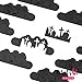 Whats Up Nails - Graveyard Vinyl Stencils for Nail Art Design (2 Sheets, 40 Stencils Total)