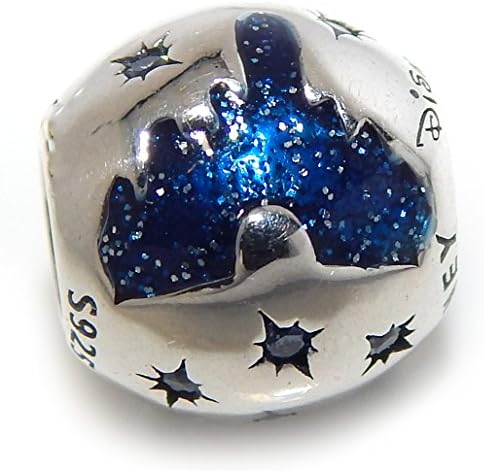 925 Sterling Silver "Blue Castle w/ Stars" Charm Bead 683