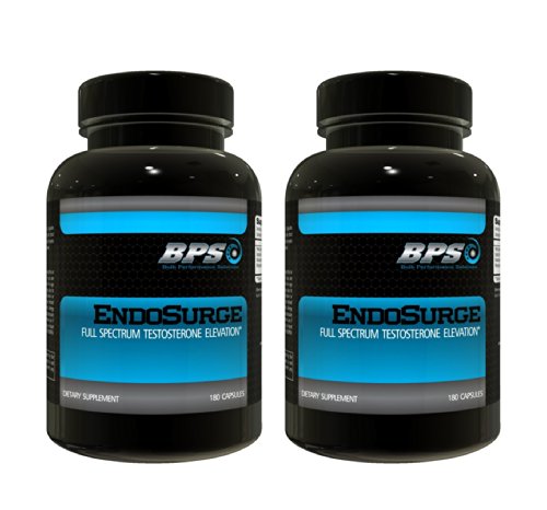 BPS ENDOSURGE TURBO TWINPACK, x 2 Bottles (Testosterone booster; great during PCT) 180 CAPSULES