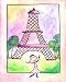 Kitchen & Housewares : "Bonjour - Paris Girl" Canvas Wall Art Travel Girl Series by Serena Bowman 11 in. x 14 in. Giclee