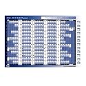 2012-2013 academic year wall planner unmounted large A1 size for students school college university