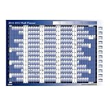 2012-2013 academic year wall planner unmounted large A1 size for students school college university