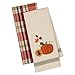DII 2 Piece Everyday Kitchen Harvest Pumpkin Dishtowel Set