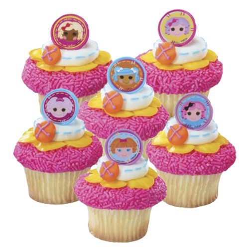 24 Lalaloopsy Cupcake Party Favor Rings by DecoPac