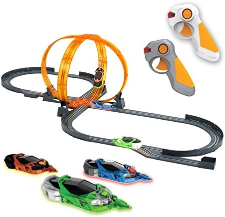 Slot Cars Race Set Fire Loop Racing Track Super Frenzy 1:43 Scale