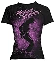 Michael Jackson Spray Stencil Black T-Shirt - Medium