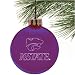 Kansas State Wildcats Purple Etched Laser Light Ornament