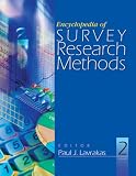 Encyclopedia of Survey Research Methods (2 Volume Set)