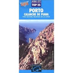Carte de randonn�e : Porto - Calanche de Piana