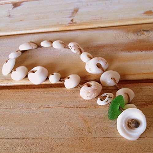 Puka shell anklet with seaglass mermaid friendly