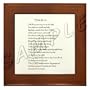 The 121st Psalm Framed Tile