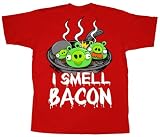 Angry Birds I Smell Bacon Mens Short Sleeve Shirt