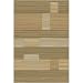 Central Oriental 6524.54+.14 Images Striation Tan Checkered Rug Size: Runner 2'3'' x 7'7''