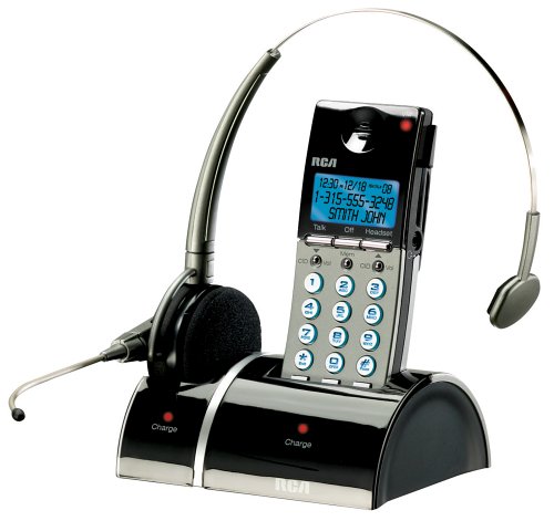 RCA ViSYS Call Waiting Caller ID Wireless Headset with Cordless Phone