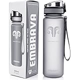 Best Sports Water Bottle - 18oz - Eco Friendly & BPA-Free - Made for Running, Gym, Yoga, Outdoors and Camping - Fast Water Flow, Flip Top, Opens With 1-Click - Durable, Reusable with Leak-proof Lid