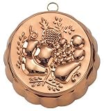 Old Dutch International 8-Inch Round Solid Copper Fruit Mold, 1-Quart