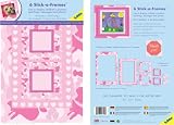 FunToSee Camo Combo Stick-a-Frames, Pink, Pack of 6
