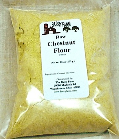 Chestnut Flour, Raw, 1 lb.