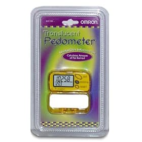 Very Cool Limited Edition ** Translucent Yellow ** Omron HJ105 Pedometer