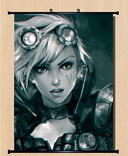Home Decor Anime League of Legends LoL Caitlyn Vi Cosplay Wall Scroll Poster Fabric Painting 23.6 X 31.5 Inches-144