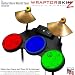 Kearas Peace Signs on Colors Skin by WraptorSkinz fits Guitar Hero 4 World Tour Drum Set for Nintendo Wii, XBOX 360, PS2 & PS3 (DRUMS NOT INCLUDED)