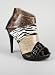Crocodile Snake Cut-Out Heel
