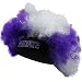 NCAA Kansas State Wildcats Purple-White Curly Wig