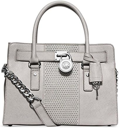 MICHAEL Michael Kors Hamilton Micro-Stud Leather Satchel