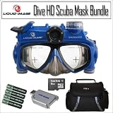 Liquid Image 320-LIQUIDIMAGE 320 Scuba Dive Videomask HD 720P 5MP Digital Video Camera 8GB Card Bundle