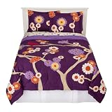 Review Value Source  / - Purple Floral Comforter Set - Full/Queen