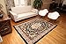 Generations pre8024black_2x8 Traditional Opera Persian Area Rug, 2' x 7', Black