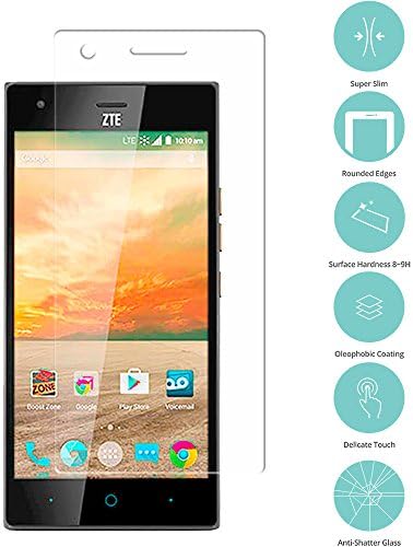 ZTE CellPhone Screen Protector, ANiceSeller Premium Tempered Glass Screen Protector For ZTE CellPhones (ZTE Wrap Elite)