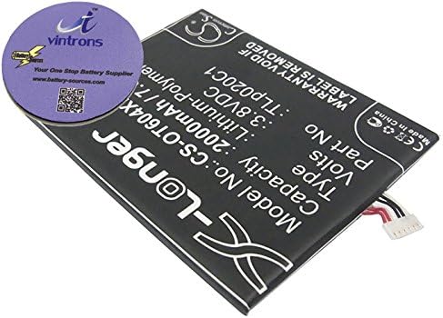 vintrons (TM) Bundle - Replacement Battery For ALCATEL OT-6040A, OT-6040D, OT-6040E, + vintrons Coaster