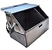 Crusar Auto Car SUV Trunk Storage Collapsible Folding Cargo Organizer Multipurpose Foldable Cargo Storage Container Box Bag Case with Cover, Great for Travel Vocation Trip Camping (Khaki)