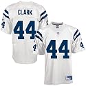 Reebok NFL Equipment Indianapolis Colts #44 Dallas Clark White Replica Football Jersey