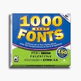 1,000 Best Fonts (Jewel Case)