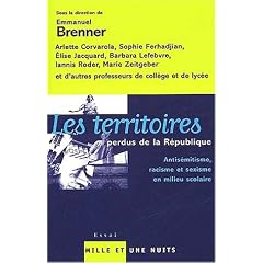Les territoires perdus de la R�publique : Milieu scolaire, antis�mitisme, sexisme