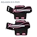 iXCC Racer Series Dual Arm-Size Slots Sporty Gym Armband for iPhone 6splus, 6plus,6s,6,5s, 5,5c and iPod, MP3 Player - Pink