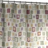 Maytex Geo Sparkle Fabric Shower Curtain, Multi Maytex Geo Sparkle Fabric Shower Curtain, Multi