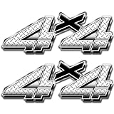 4x4 Diamond Plate Style Silverado Decals