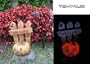 TEKTRUM HEAVY SOLAR HALLOWEEN PUMPKIN STATUE LIGHT