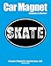 Figure Skate Word Car Magnet