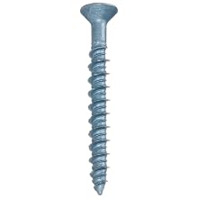 Wej-It Stalgard Coated Carbon Steel Flat Head Concrete Screw, USA Made, #3 Phillips Drive, 1/4" Diameter, 4" Length, Pack of (100)