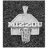Logo Art Missoui Tigers Sterling Silver Backboard Pendant
