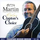 Martin MEC13 Clapton's Choice Phosphor Bronze Acoustic Guitar Strings, Medium