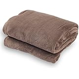 Sofantex Super Soft Blanket/Throw - Reversible Blanket, 40" L x 60" W, Coffee