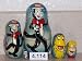 Search : Cat in the Hat Russian Nesting Nested Stacking Doll. 5 Pieces / 4 in Tall #4.114