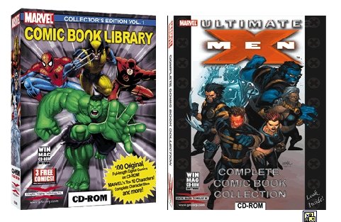 Marvel Comic Book Library Collectors Edition & Ultimate X-Men Collectiomn Bundle CD-ROM