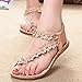 Start Women Comfortable Summer Bohemia Sandals Clip Toe Beachshoes Herringbone Shoes